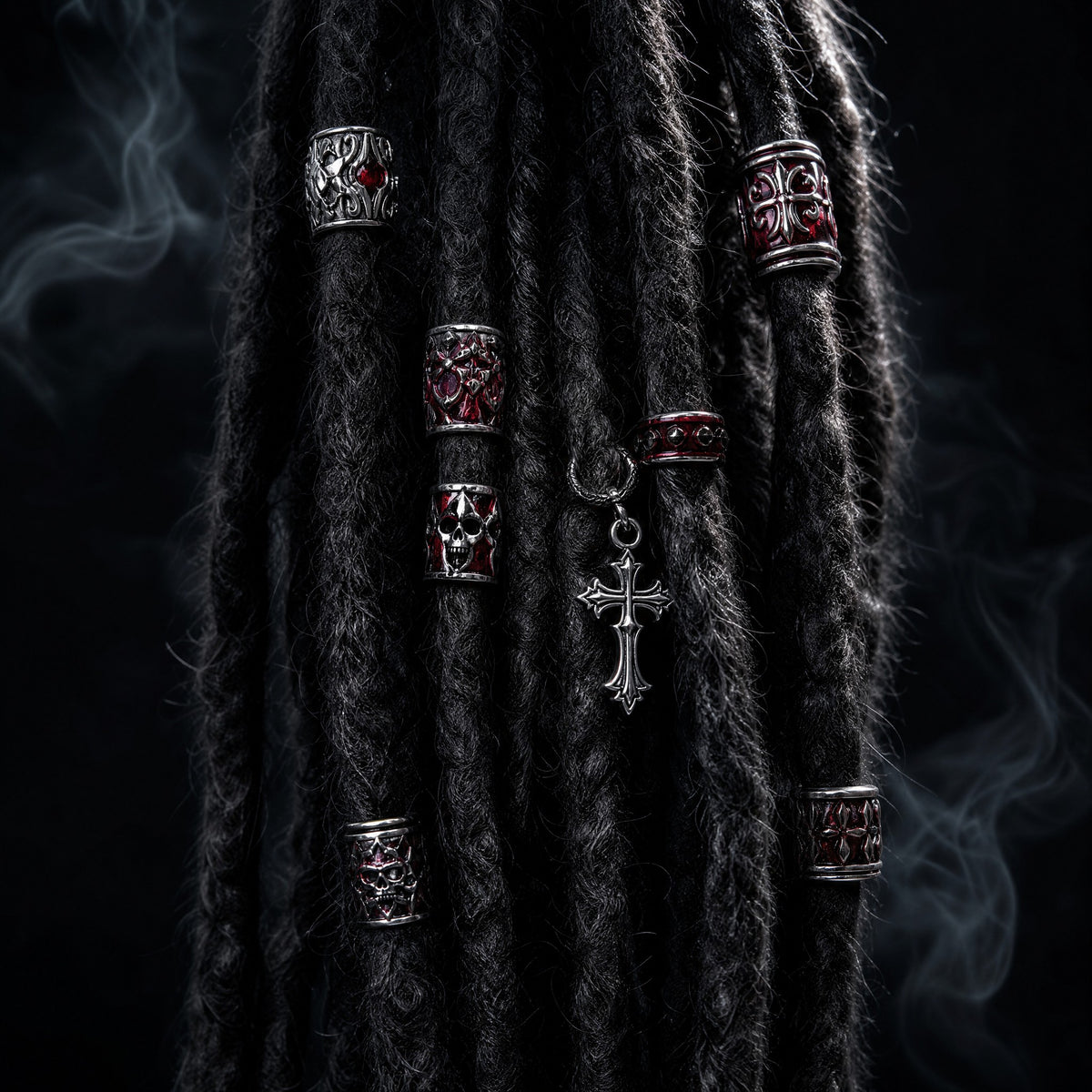 Dreadlocks — metal dreadlock beads, cuffs and hair rings by edgyfashionmz