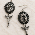 Black Medusa Asymmetrical Earrings Punk Dark Alt Earrings Jewelry Personality Bold Fashion Handmade with love