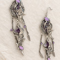 Purple Pisces Earrings Punk Dark Alt Earrings Jewelry Personality Bold Fashion Handmade with love