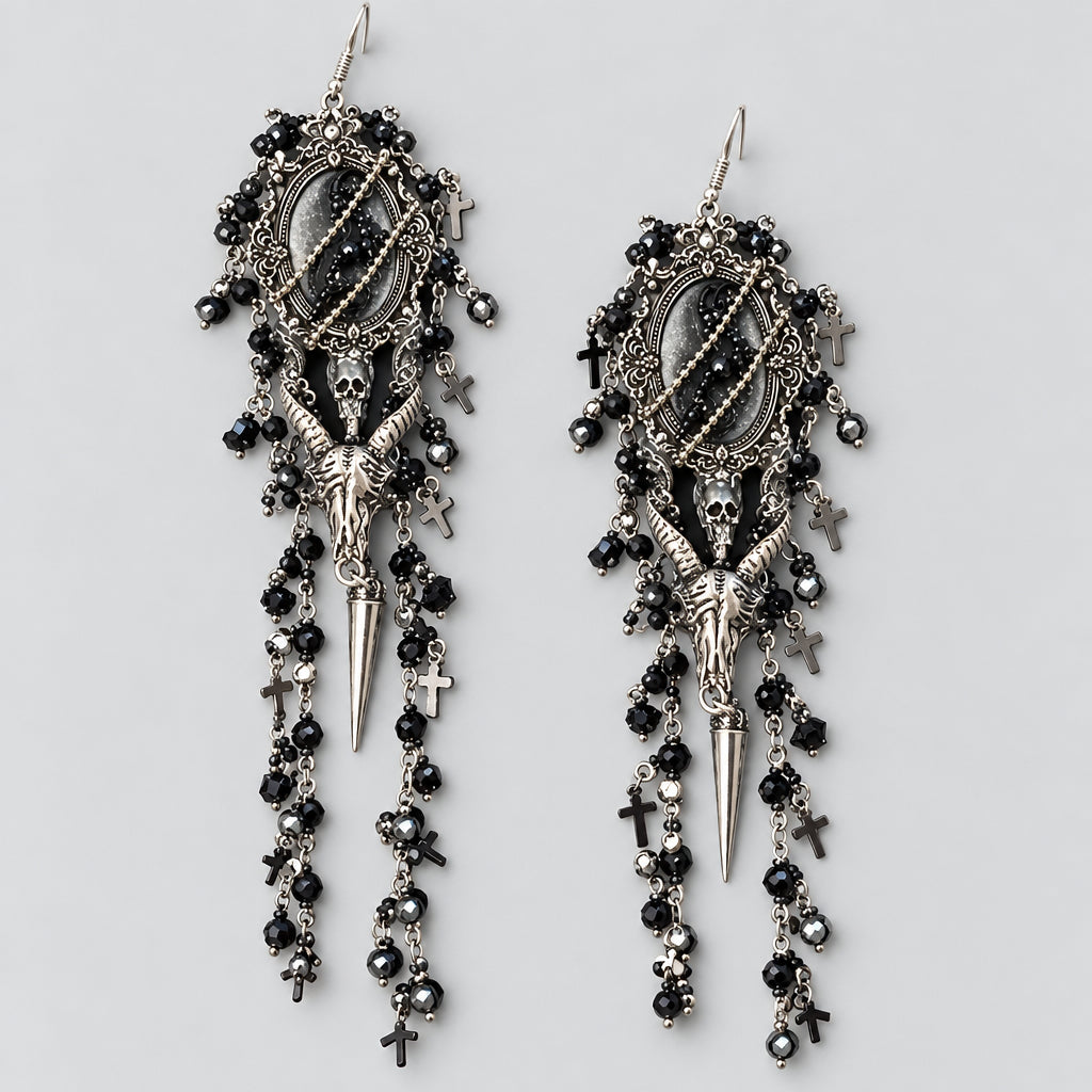 Aries After the Dark Dangle earrings Punk Dark Alt Earrings Jewelry Personality Bold Fashion Handmade with love