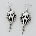 Scream **Ghostface** Punk Dark Alt Earrings Jewelry Personality Bold Fashion