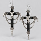 Death Embrace Dangle earrings Punk Dark Alt Earrings Jewelry Personality Bold Fashion Handmade with love