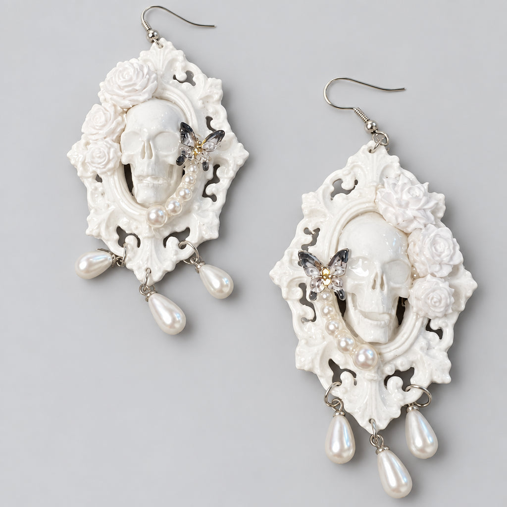 Alternative Gothic Punk Earrings  Macabre Bloom