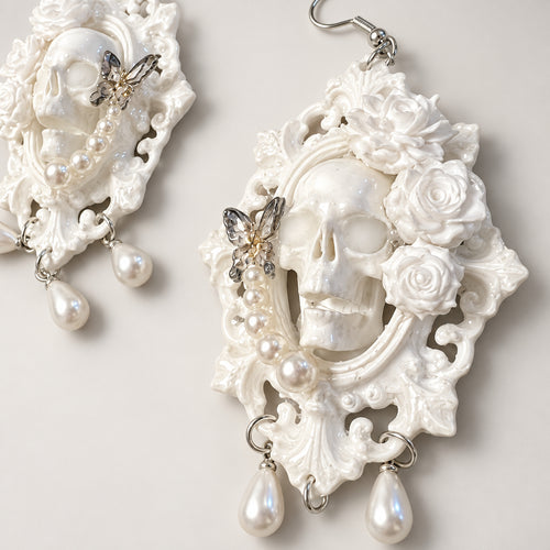 Alternative Gothic Punk Earrings  Macabre Bloom