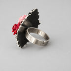 Skull & Rose Ring Punk Dark Alt  Handmade jewelry Personality Bold Fashion Handmade with love