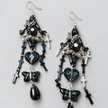 Shadow Moth Punk Dark Alt Earrings Handmade jewelry Personality Bold Fashion Handmade with love