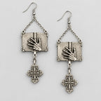 Witch's Grimoire Punk Dark Alt Earrings Handmade jewelry Personality Bold Fashion Handmade with love