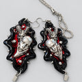 Face in the Blood Punk Dark Alt Earrings Handmade jewelry Personality Bold Fashion Handmade with love