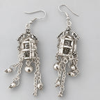 Caged Skull Dangle earrings Punk Dark Alt Earrings Handmade jewelry Personality Bold Fashion Handmade with love