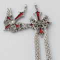 Winged CrossDangle earrings Punk Dark Alt Earrings Handmade jewelry Personality Bold Fashion Handmade with love