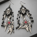 Knight's Cross Punk Dark Alt Earrings Handmade jewelry Personality Bold Fashion Handmade with love