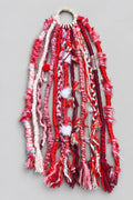 Red Pink White Handmade Faux Dreadlocks | Alt Festival Hair Extensions